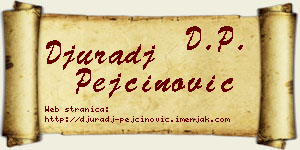 Đurađ Pejčinović vizit kartica